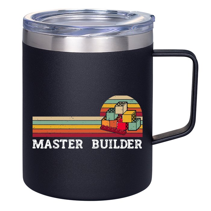 Master Builder Cool Builder Building Blocks Set Toys 12oz Stainless Steel Coffee Mug