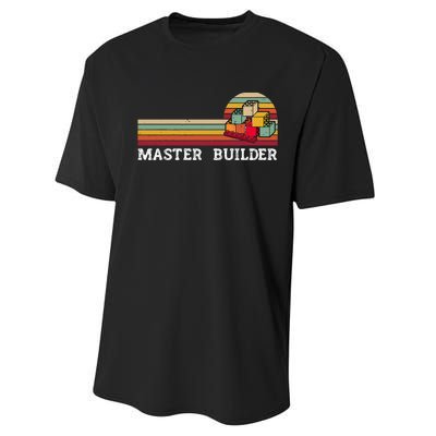 Master Builder Cool Builder Building Blocks Set Toys Performance Sprint T-Shirt