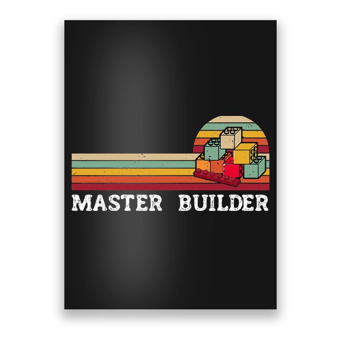 Master Builder Cool Builder Building Blocks Set Toys Poster