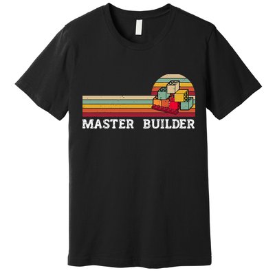 Master Builder Cool Builder Building Blocks Set Toys Premium T-Shirt