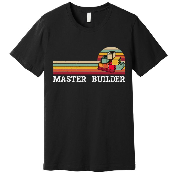 Master Builder Cool Builder Building Blocks Set Toys Premium T-Shirt