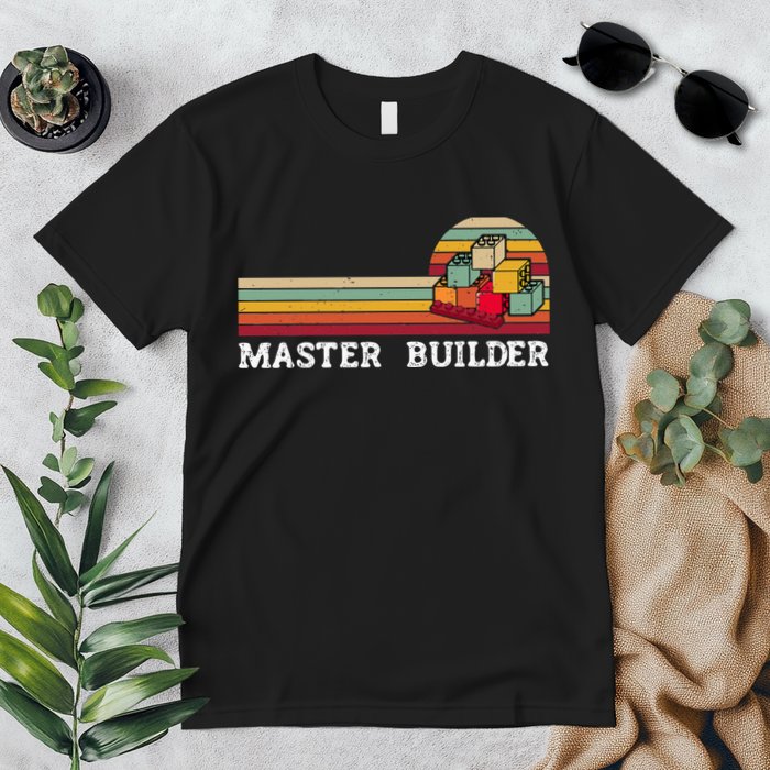 Master Builder Cool Builder Building Blocks Set Toys Premium T-Shirt