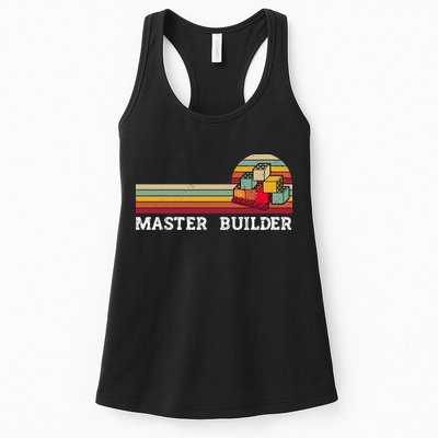 Master Builder Cool Builder Building Blocks Set Toys Womens Tank Top
