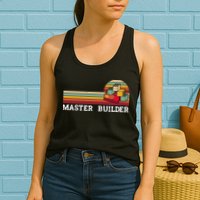 Master Builder Cool Builder Building Blocks Set Toys Womens Tank Top