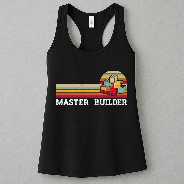 Master Builder Cool Builder Building Blocks Set Toys Womens Tank Top
