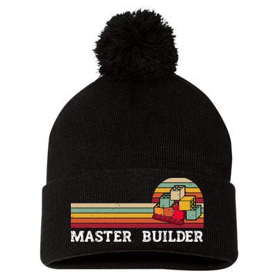 Master Builder Cool Builder Building Blocks Set Toys Pom Pom 12in Knit Beanie