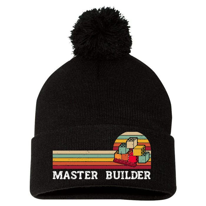 Master Builder Cool Builder Building Blocks Set Toys Pom Pom 12in Knit Beanie