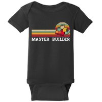 Master Builder Cool Builder Building Blocks Set Toys Baby Bodysuit
