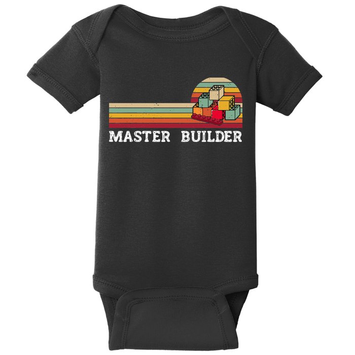 Master Builder Cool Builder Building Blocks Set Toys Baby Bodysuit