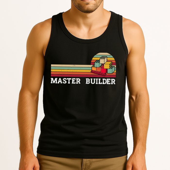 Master Builder Cool Builder Building Blocks Set Toys Tank Top