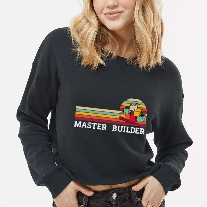 Master Builder Cool Builder Building Blocks Set Toys Cropped Pullover Crew