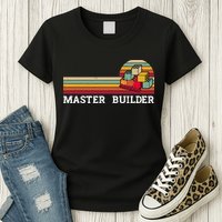 Master Builder Cool Builder Building Blocks Set Toys Womens T-Shirt
