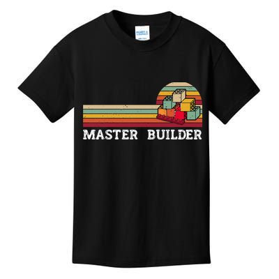 Master Builder Cool Builder Building Blocks Set Toys Kids T-Shirt
