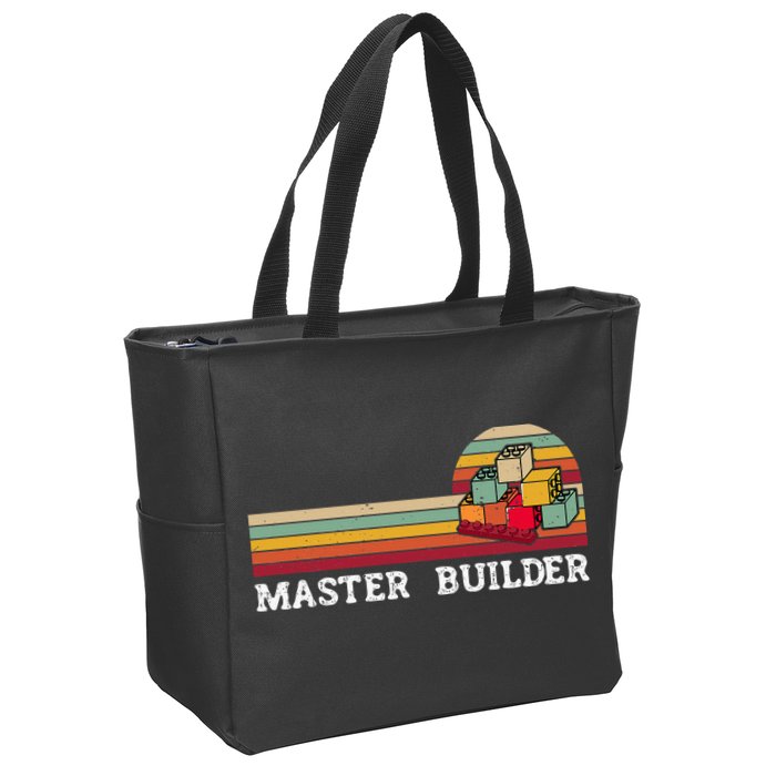 Master Builder Cool Builder Building Blocks Set Toys Zip Tote Bag