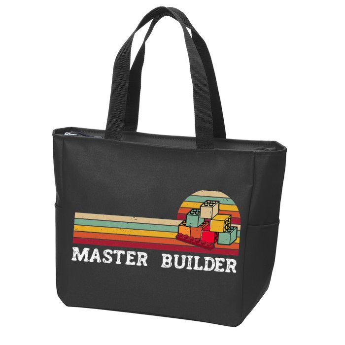 Master Builder Cool Builder Building Blocks Set Toys Zip Tote Bag