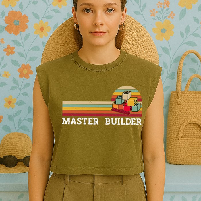 Master Builder Cool Builder Building Blocks Set Toys Garment-Dyed Women's Muscle Tee