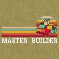 Master Builder Cool Builder Building Blocks Set Toys Garment-Dyed Women's Muscle Tee