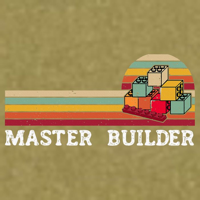 Master Builder Cool Builder Building Blocks Set Toys Garment-Dyed Women's Muscle Tee