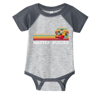 Master Builder Cool Builder Building Blocks Set Toys Infant Baby Jersey Bodysuit