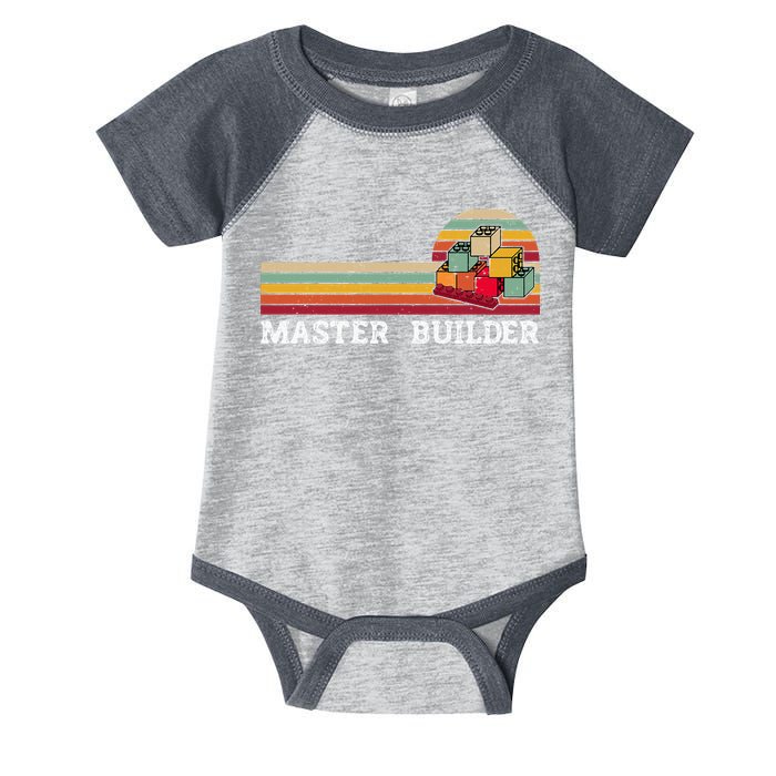 Master Builder Cool Builder Building Blocks Set Toys Infant Baby Jersey Bodysuit