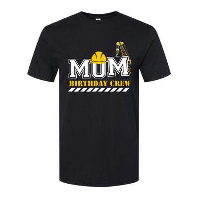 Mom Birthday Crew Construction Birthday Party Softstyle CVC T-Shirt