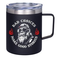 Monkey Bad Choices Make Good Stories 12oz Stainless Steel Coffee Mug