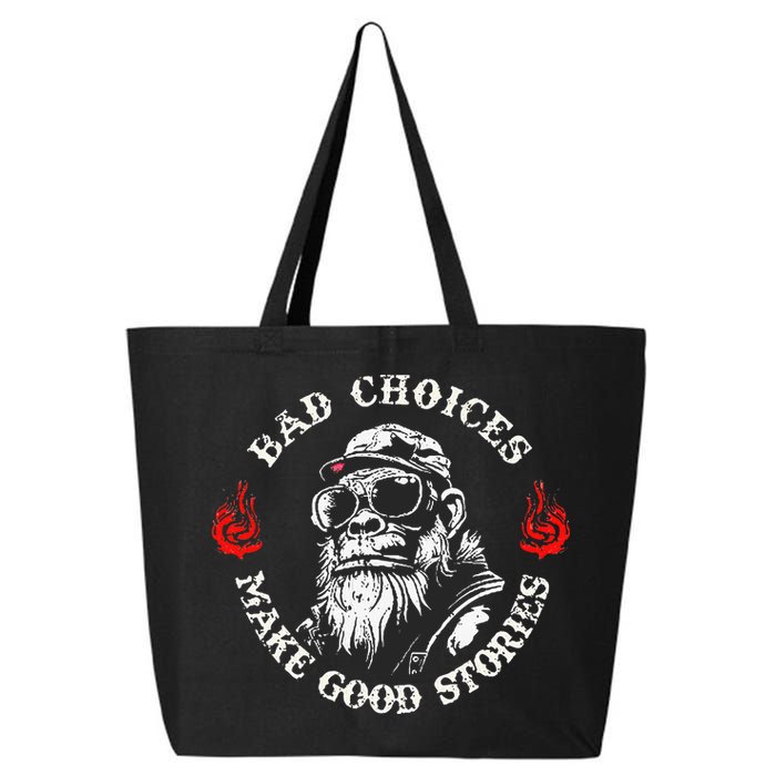 Monkey Bad Choices Make Good Stories 25L Jumbo Tote