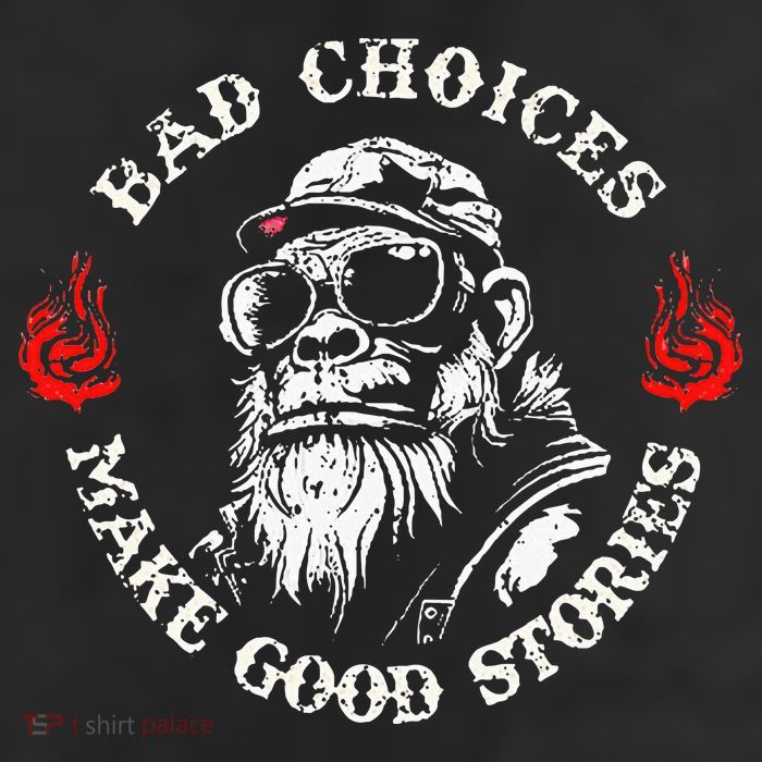 Monkey Bad Choices Make Good Stories 25L Jumbo Tote