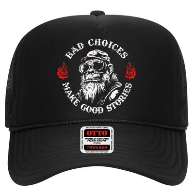 Monkey Bad Choices Make Good Stories Trucker Hat