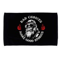 Monkey Bad Choices Make Good Stories Microfiber Hand Towel