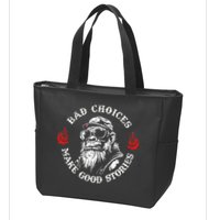 Monkey Bad Choices Make Good Stories Zip Tote Bag
