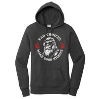 Monkey Bad Choices Make Good Stories Women's Pullover Hoodie