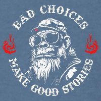 Monkey Bad Choices Make Good Stories Garment-Dyed Sweatshirt