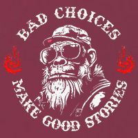 Monkey Bad Choices Make Good Stories 16oz Travel Tumbler