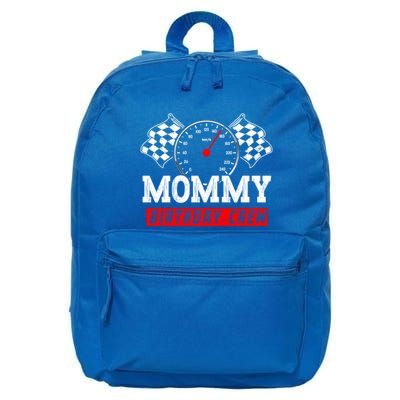 Mommy Birthday Crew Race Car Racing Car Driver Mom Mothers Meaningful Gift 16 in Basic Backpack