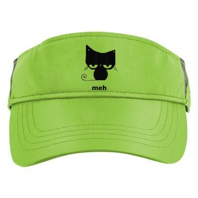 Meh Black Cat Funny Adult Drive Performance Visor