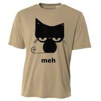 Meh Black Cat Funny Cooling Performance Crew T-Shirt