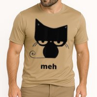 Meh Black Cat Funny Cooling Performance Crew T-Shirt