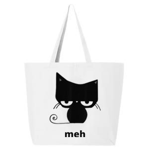 Meh Black Cat Funny 25L Jumbo Tote