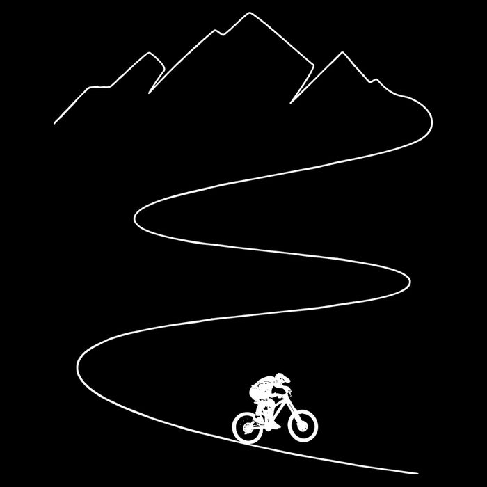 Mountain Biking Cyclist Rider Bicycle Single Track Riding Backpack
