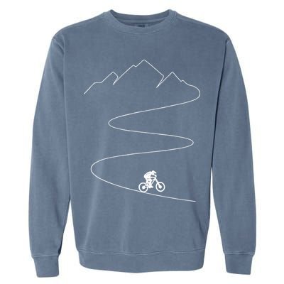 Mountain Biking Cyclist Rider Bicycle Single Track Riding Garment-Dyed Sweatshirt