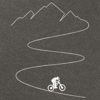 Mountain Biking Cyclist Rider Bicycle Single Track Riding Cotton Canvas Backpack