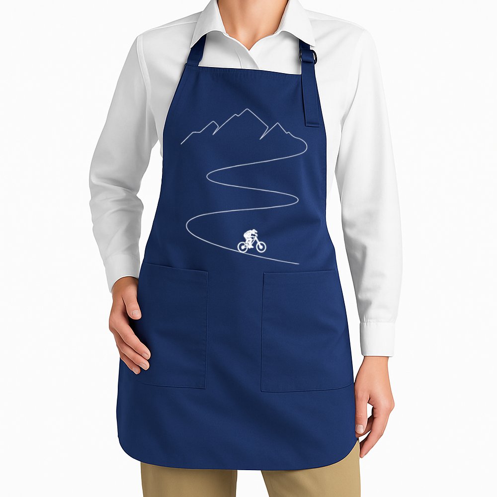 Mountain Biking Cyclist Rider Bicycle Single Track Riding Apron