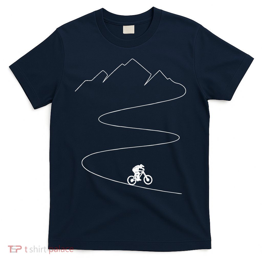 Mountain Biking Cyclist Rider Bicycle Single Track Riding T-Shirt