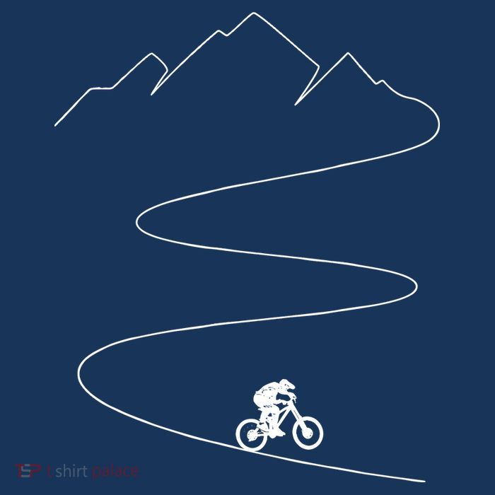Mountain Biking Cyclist Rider Bicycle Single Track Riding T-Shirt