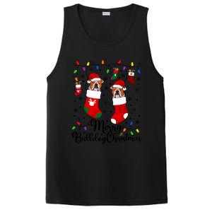 Merry Bulldog Christmas Bulldog Xmas Party Bulldog Gift PosiCharge Competitor Tank