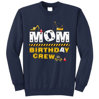 Mom Birthday Crew Construction Family Birthday Party Sweatshirt