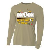 Mom Birthday Crew Construction Family Birthday Party Cooling Performance Long Sleeve Crew