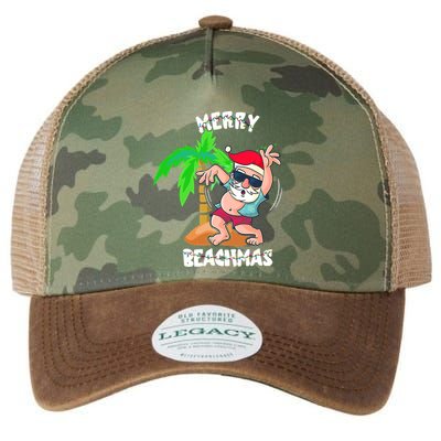 Merry Beach Christmas In July Funny Santa Xmas Pool Party Legacy Tie Dye Trucker Hat