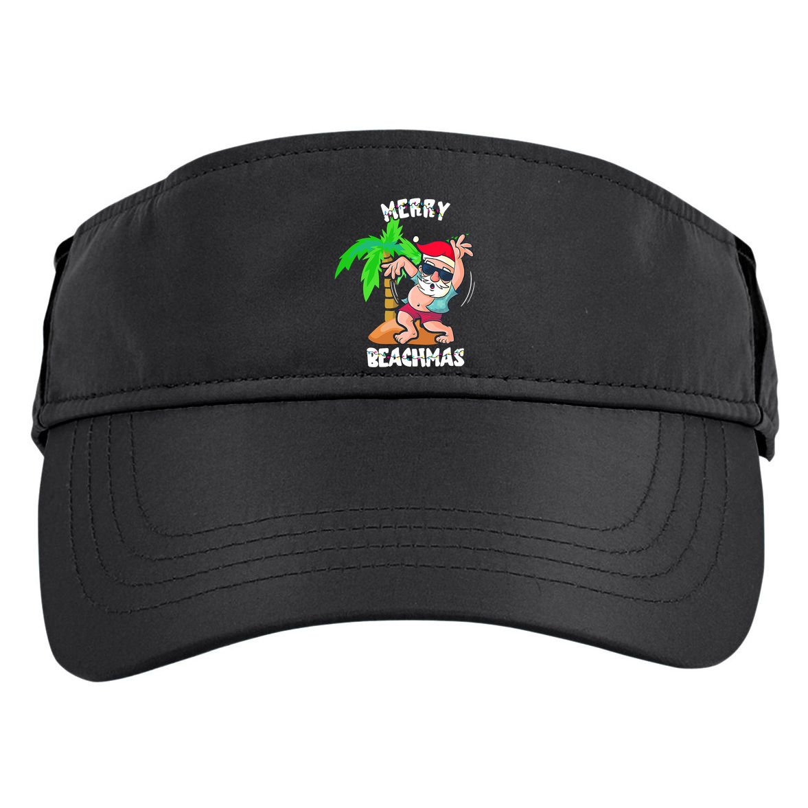 Merry Beach Christmas In July Funny Santa Xmas Pool Party Adult Drive Performance Visor